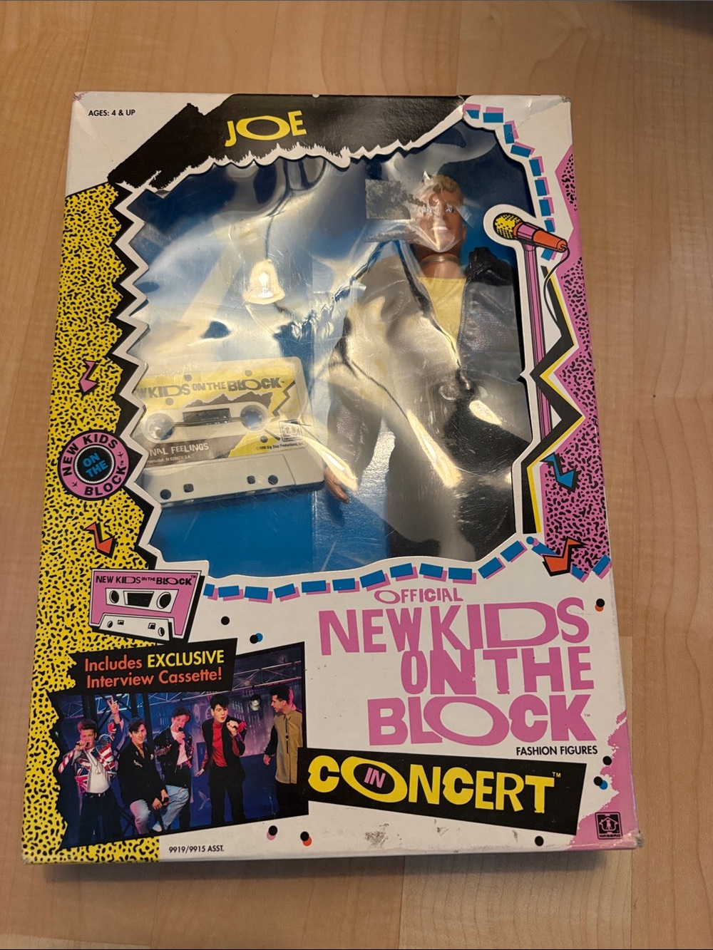 New Kids on the Block Joe “fashion figure” with interview cassette